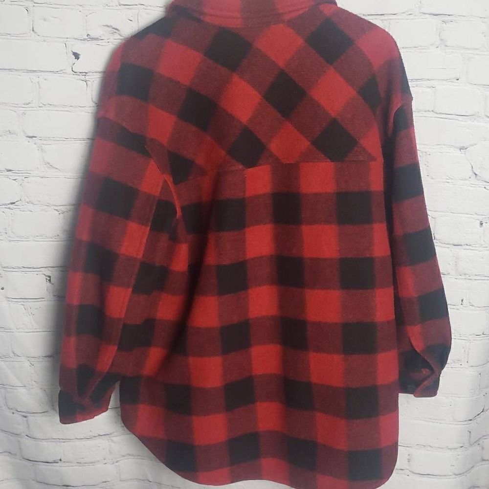 Terra‎ & Sky Red and Black Plaid Button Up Jacket - Picture 11 of 16